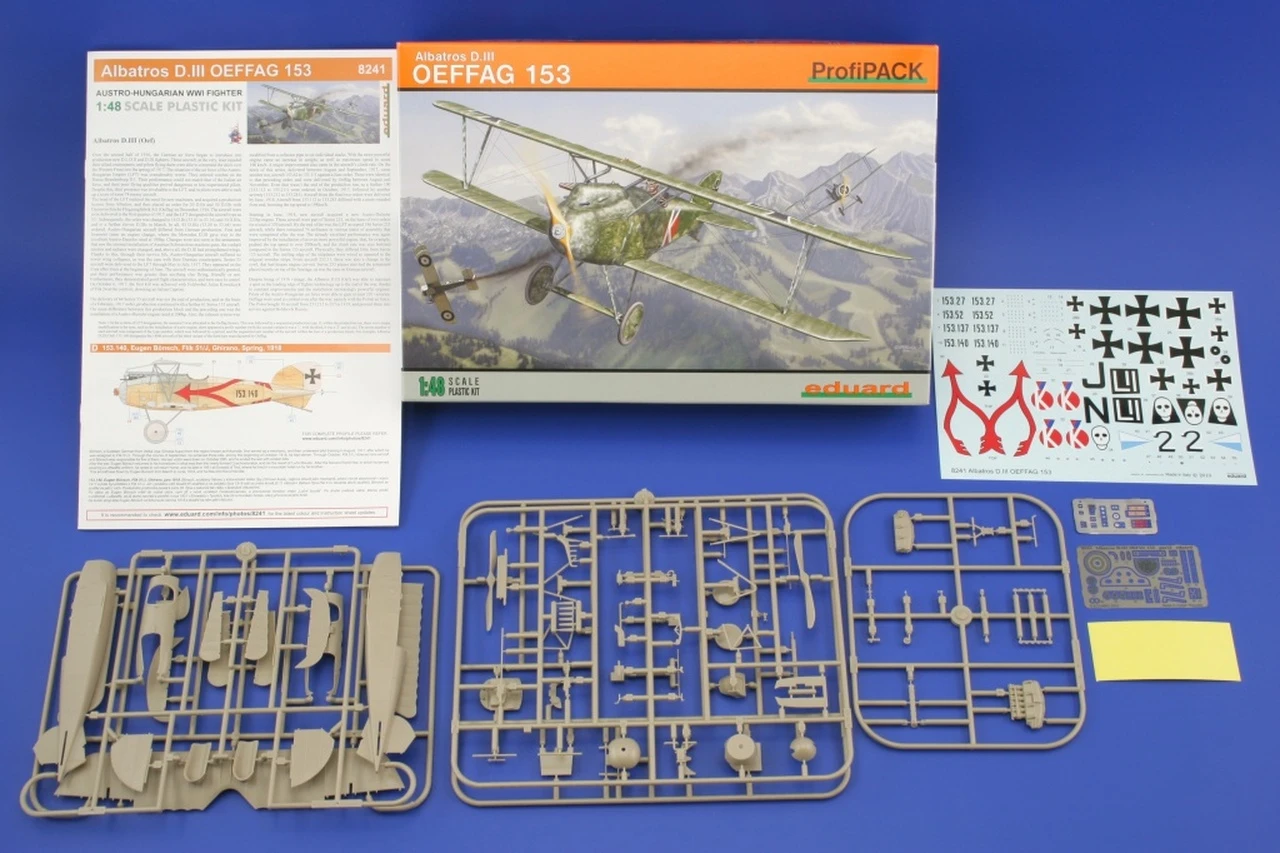 Albatros D III OEFFAG 153 BiPlane (Profi-Pack Plastic Kit) 1/48 Eduard - Image 2