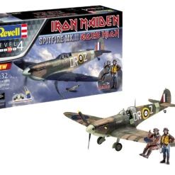 Spitfire Mk II Aces High Iron Maiden Fighter and 2 Pilot Figures (w/Paint and Glue) 1/32 Revell Germany