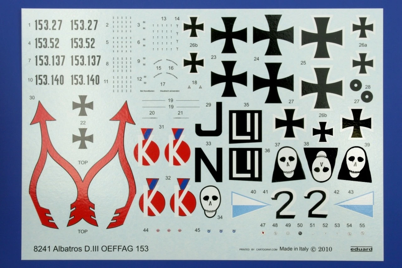 Albatros D III OEFFAG 153 BiPlane (Profi-Pack Plastic Kit) 1/48 Eduard - Image 4