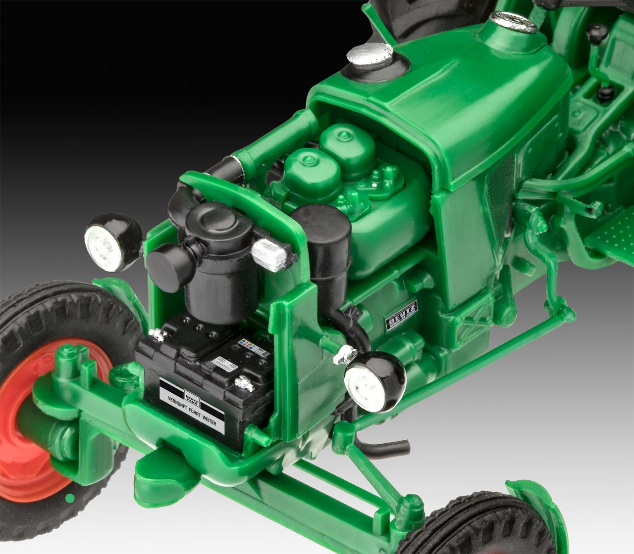 Deutz D30 Diesel Tractor (Snap) w/paint 1/24 Revell Germany - Image 3