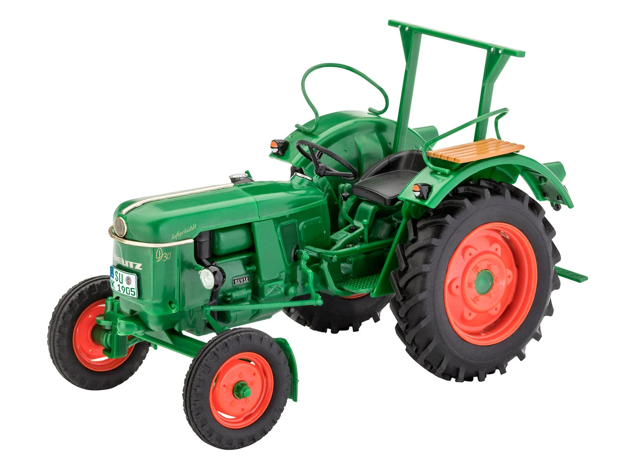Deutz D30 Diesel Tractor (Snap) w/paint 1/24 Revell Germany - Image 2