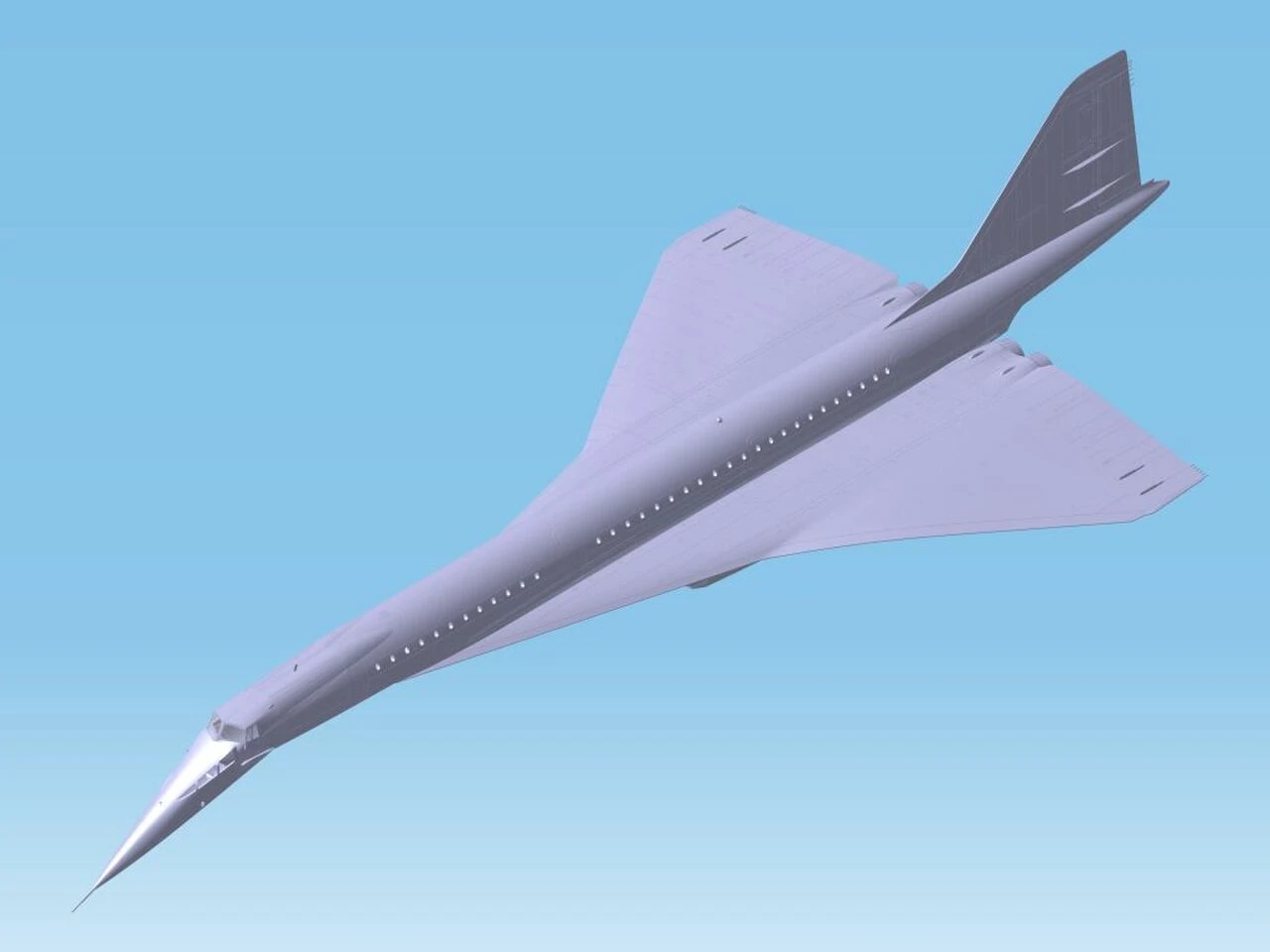 Tu-144 Soviet Supersonic Passenger Aircraft 1/144 ICM Models - Image 3