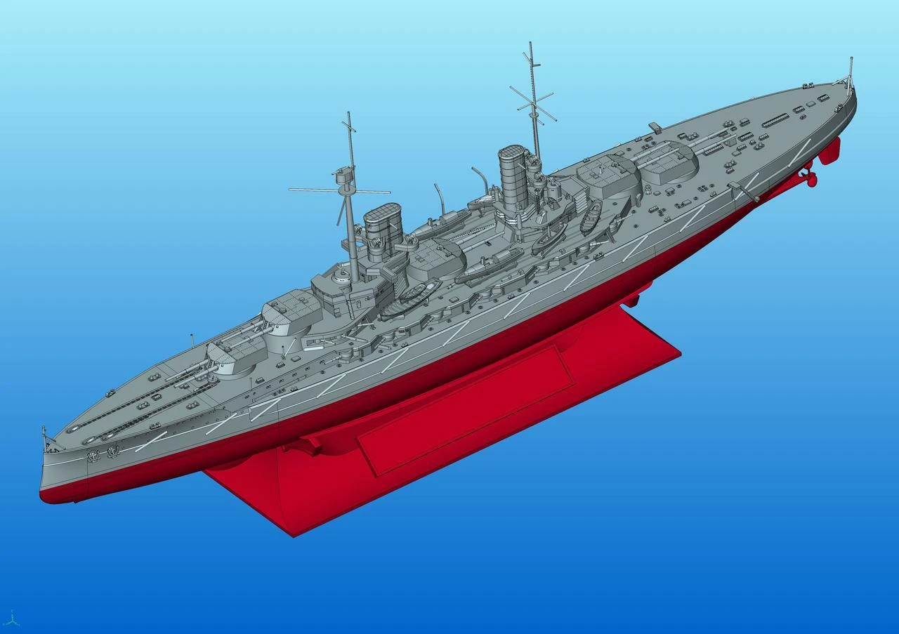 Battleship Kronprinz 1/700 ICM Models - Image 8