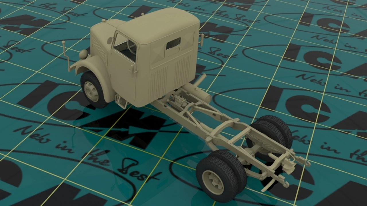 KHD A3000 WWII German Army Truck 1/35 ICM Models - Image 2