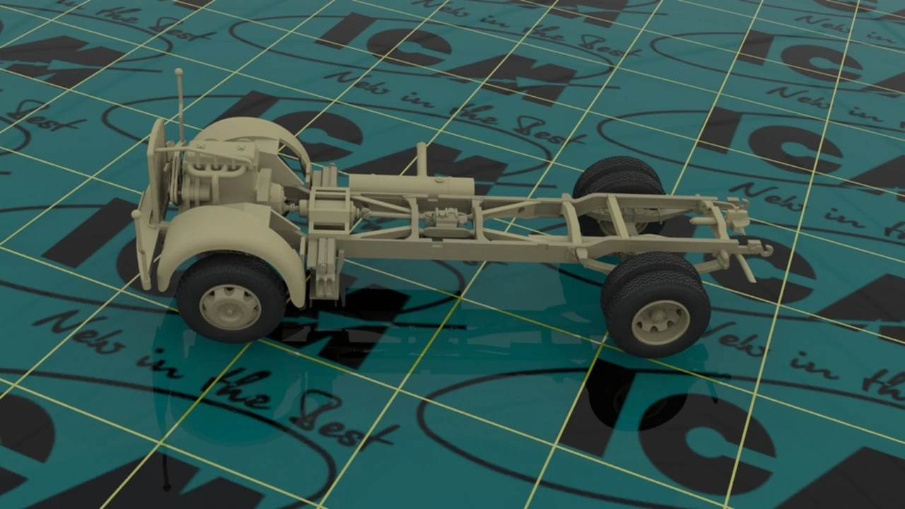 KHD A3000 WWII German Army Truck 1/35 ICM Models - Image 4