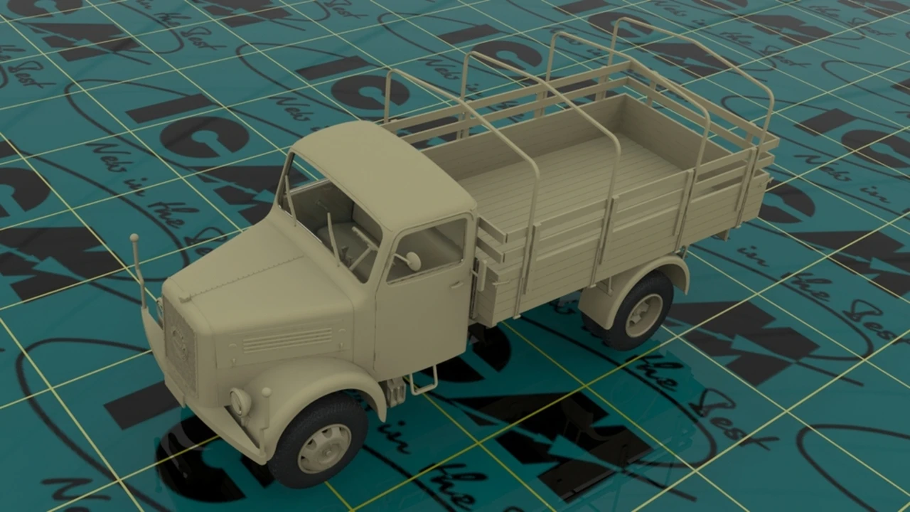 KHD A3000 WWII German Army Truck 1/35 ICM Models - Image 3