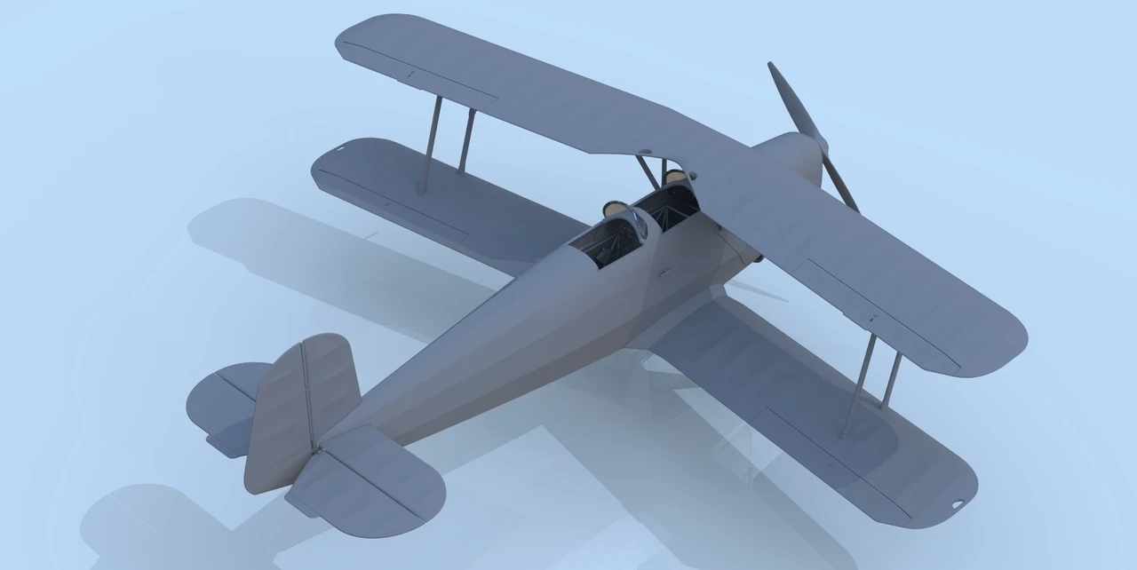 Bucker Bu 131D WWII German Training Aircraft 1/32 ICM Models - Image 3