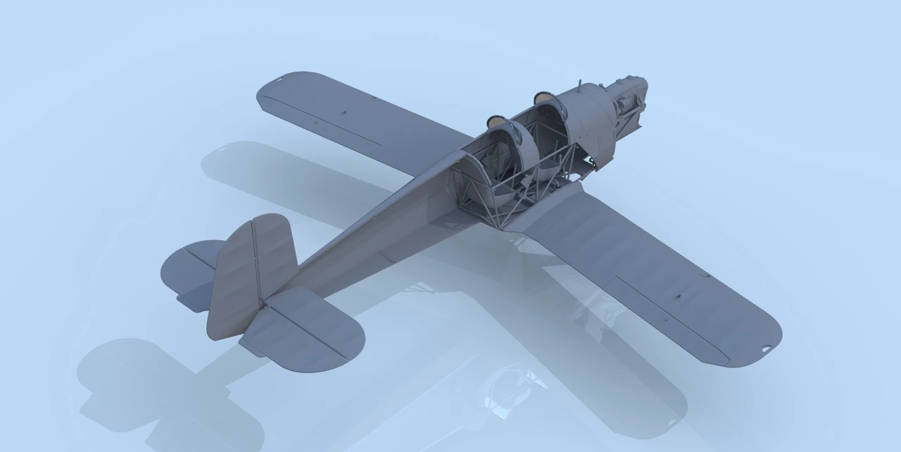 Bucker Bu 131D WWII German Training Aircraft 1/32 ICM Models - Image 5