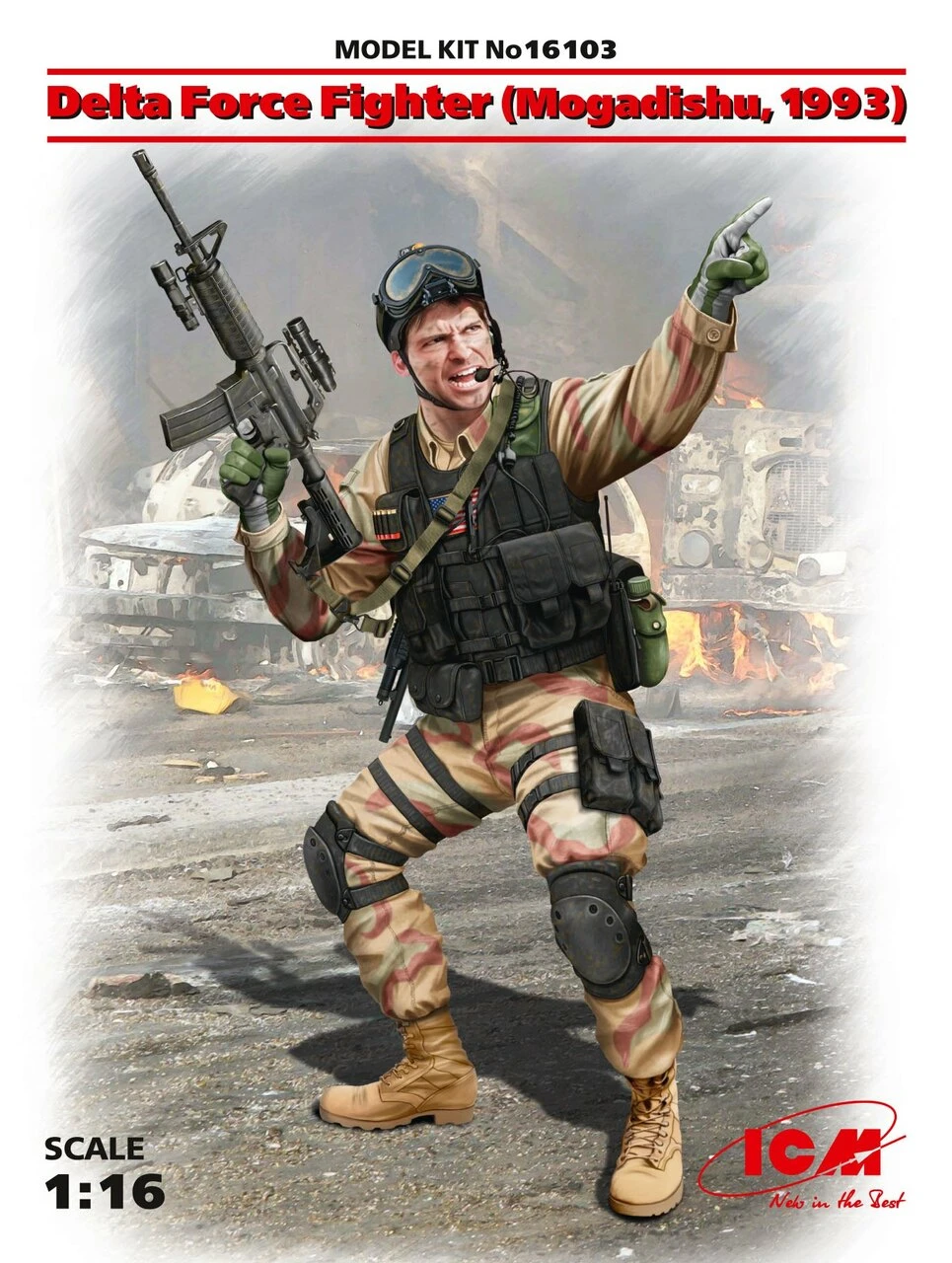 Delta Force Fighter Mogadishu 1993 1/16 ICM Models