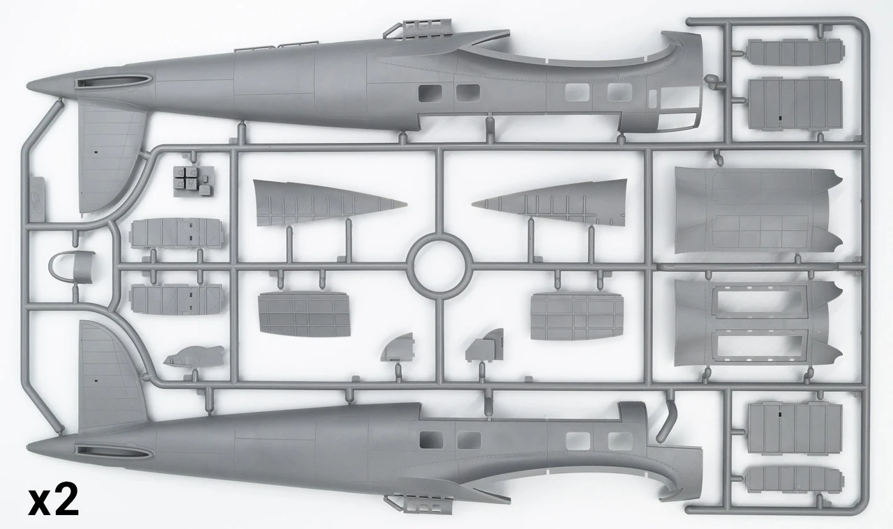 WWII German He 111Z-1 Zwilling Glider Tug Aircraft 1/48 ICM Models - Image 8