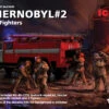 Chernobyl #2: Fire Fighter Diorama Set (AC40-137A fire truck, 4 figures, base) 1/35 ICM Models
