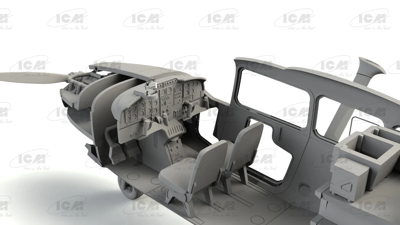 Cessna O-2A Skymaster American Recon Aircraft 1/48 ICM Models - Image 4