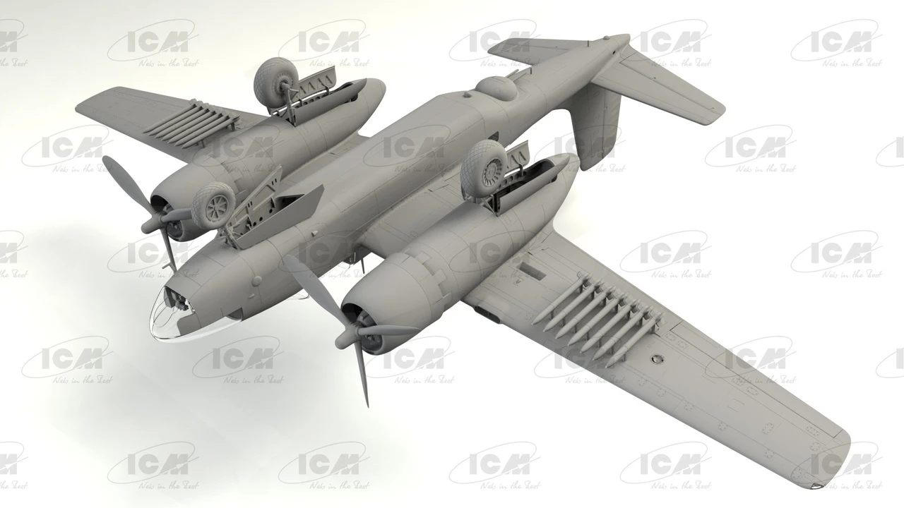 B-26C-50 Invader Korean War American Bomber 1/48 ICM Models - Image 2