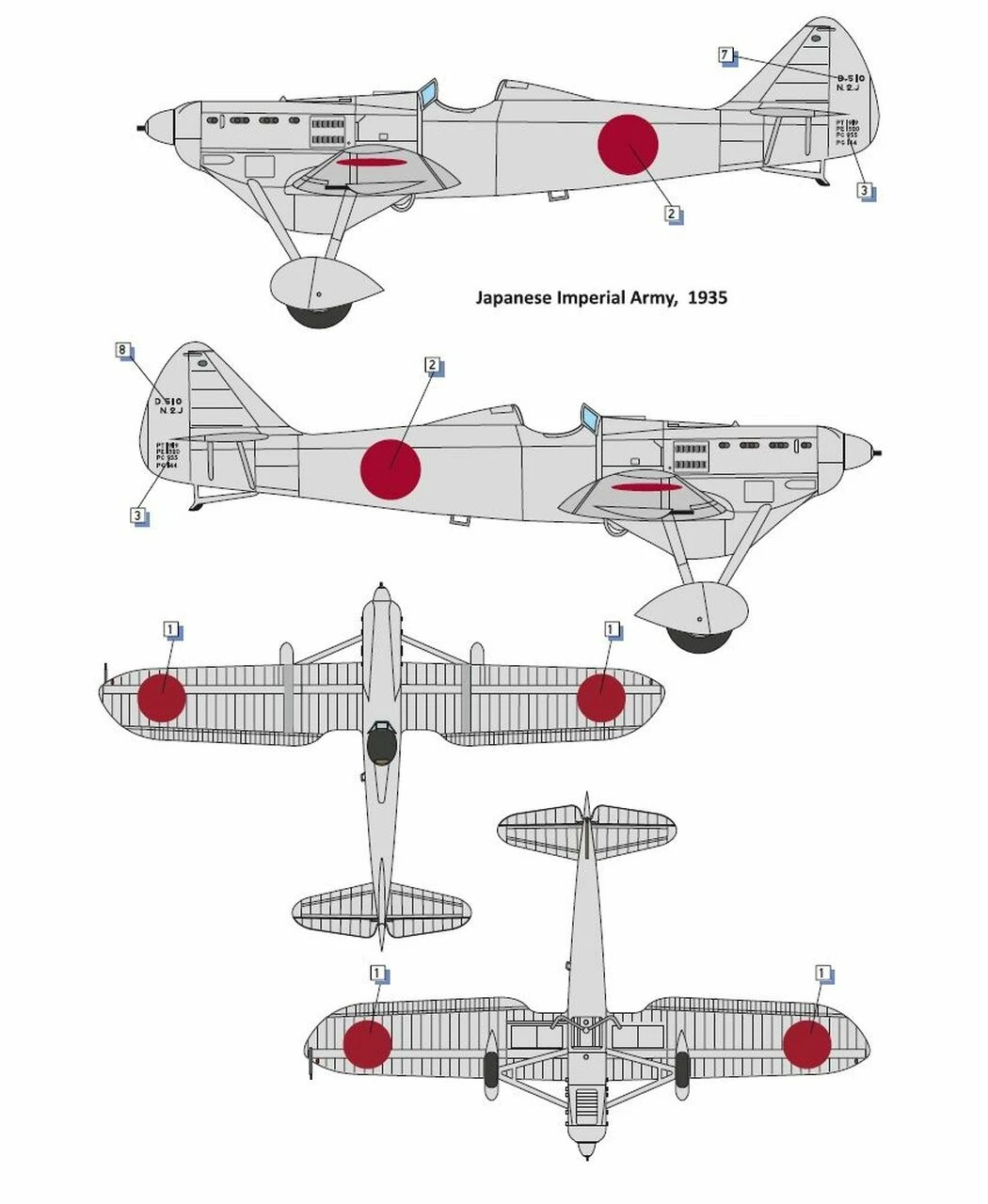 Dewoitine D510J Monoplane Fighter 1/32 Dora Wings - Image 2