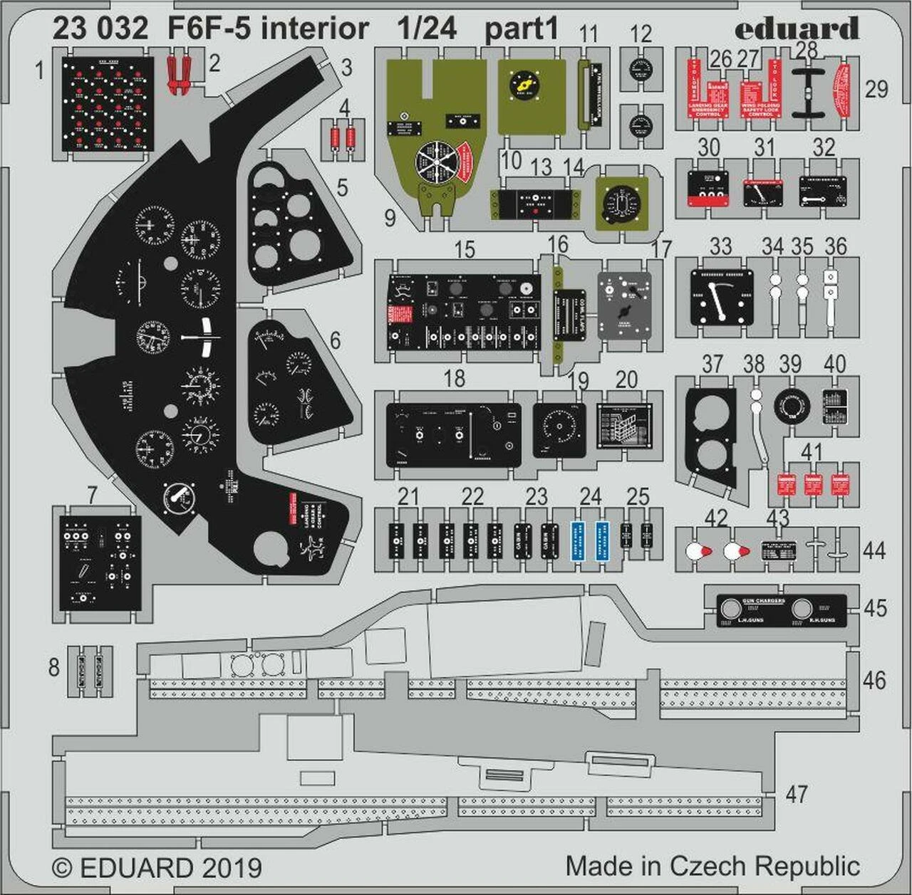 F6F-5 Interior for ARX 1/24 Eduard
