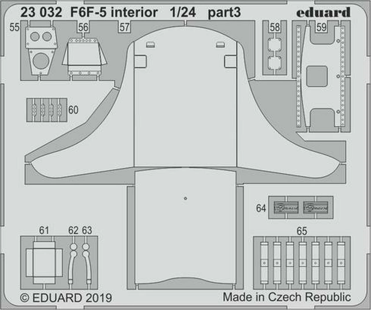 F6F-5 Interior for ARX 1/24 Eduard - Image 3