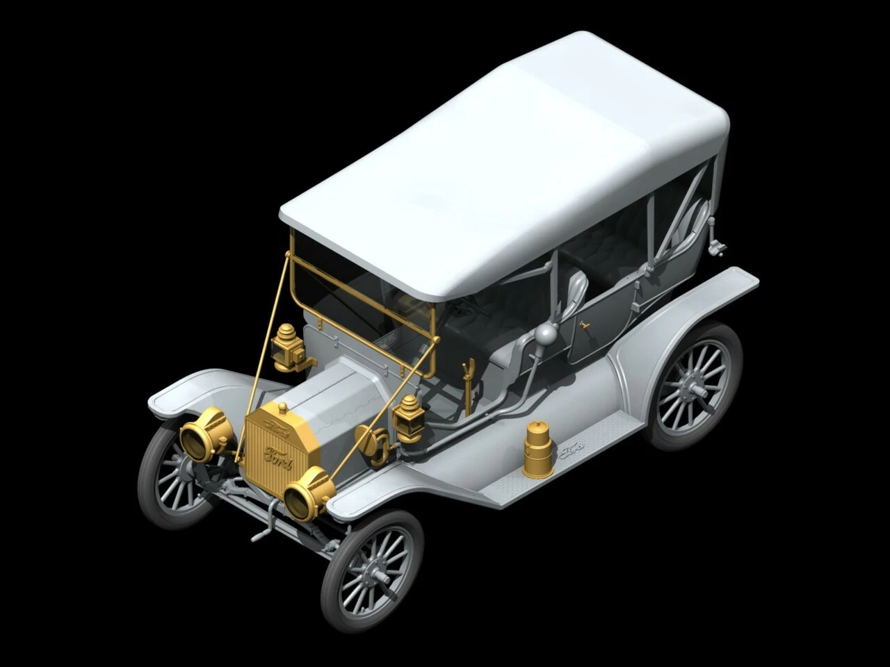 Model T 1911 Touring American Passenger Car 1/24 ICM Models - Image 2