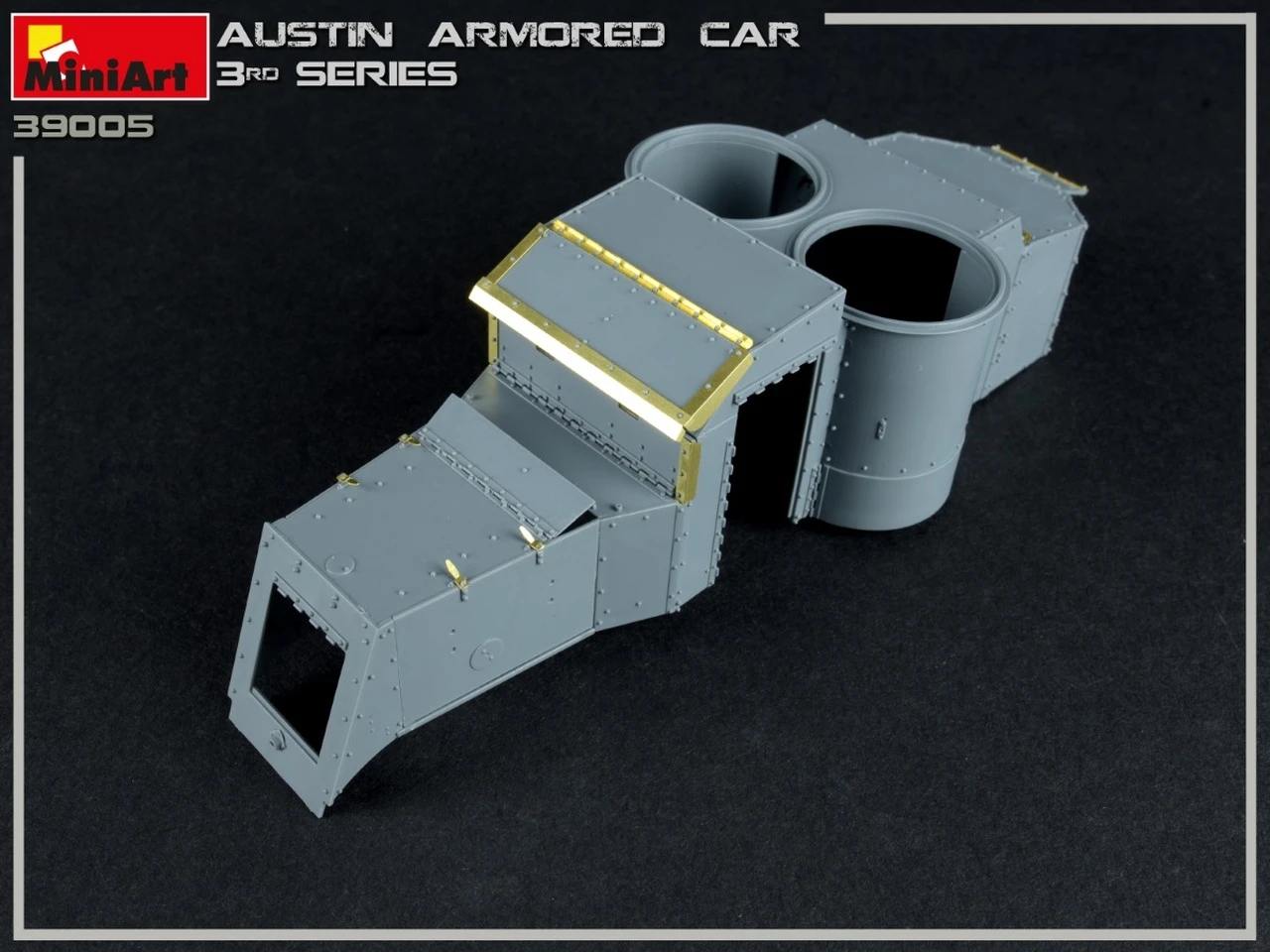 WWI Austin 3rd Series Armored Car w/Full Interior 1/35 Miniart - Image 13