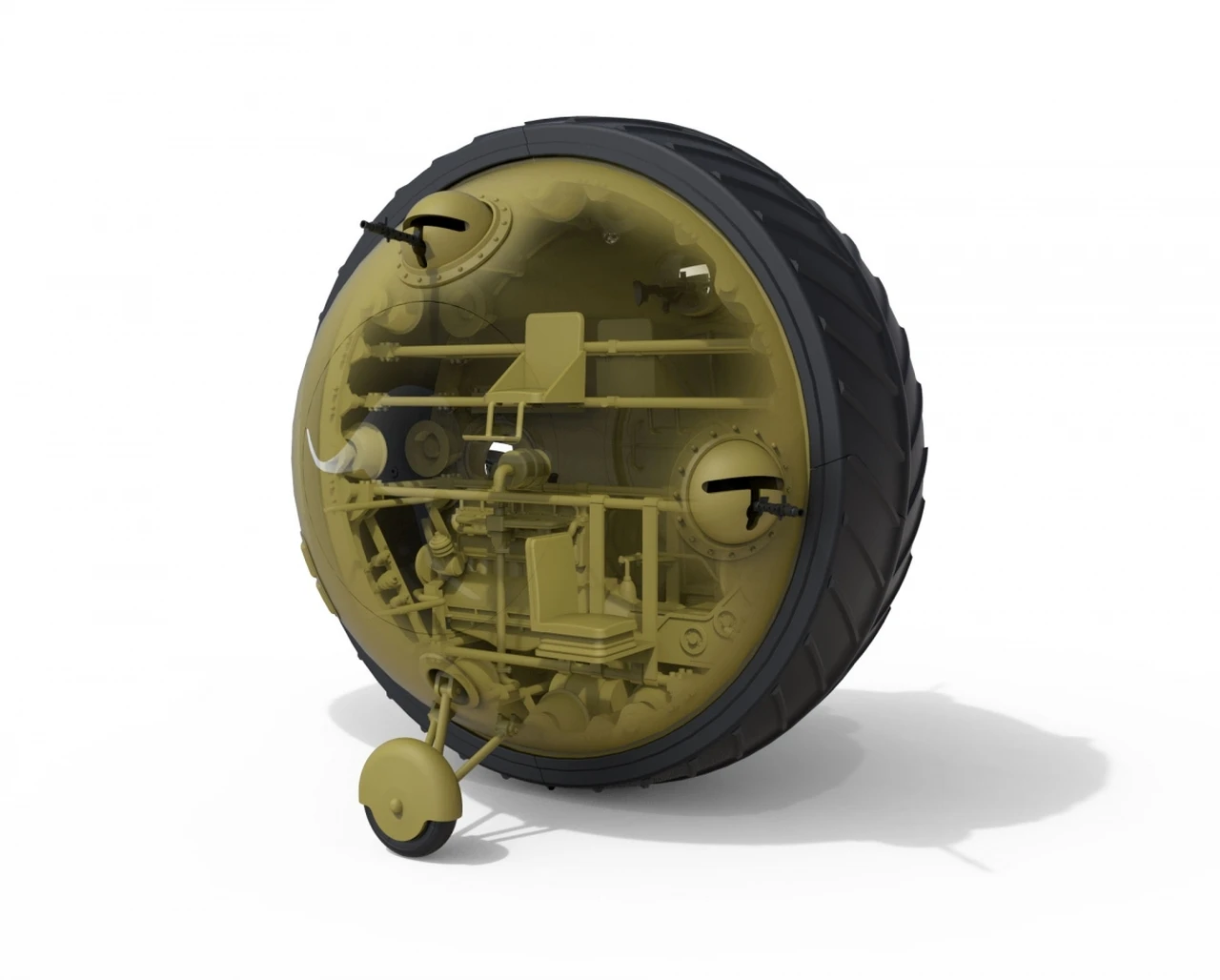 Kugelpanzer 41(r) Ball Tank w/Interior 1/35 Miniart - Image 5