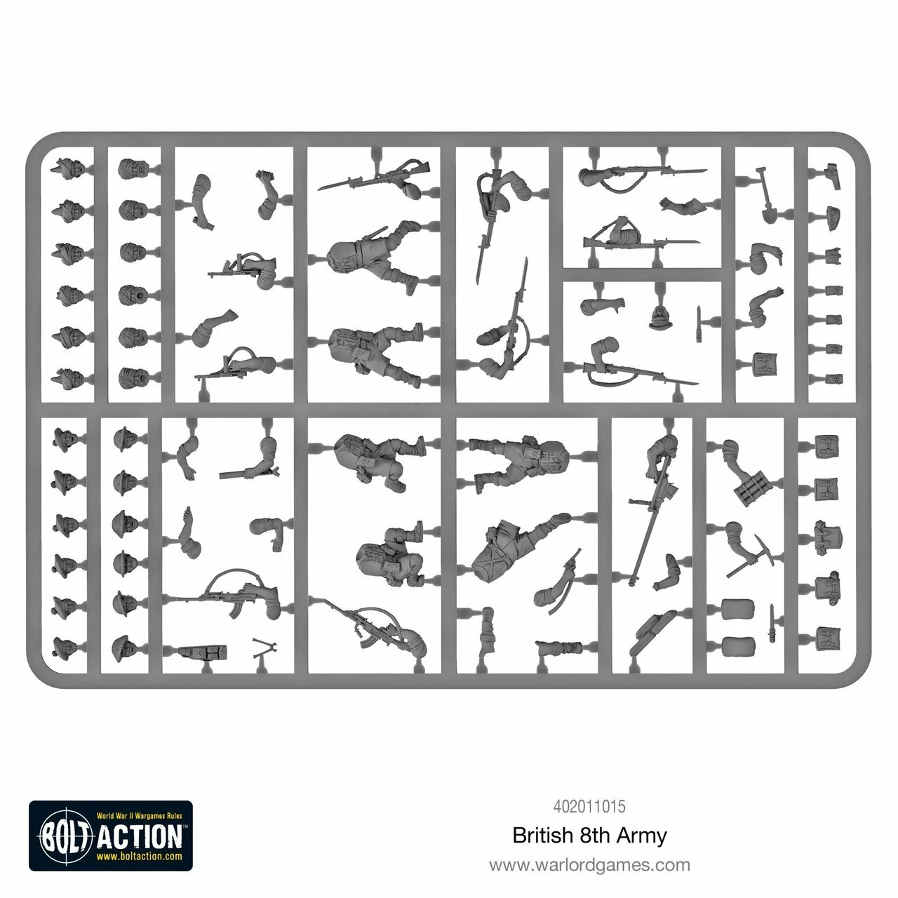 Bolt Action: WWII British 8th Army Commonwealth Infantry Western Desert (30) (Plastic) 28mm Warlord Games - Image 6