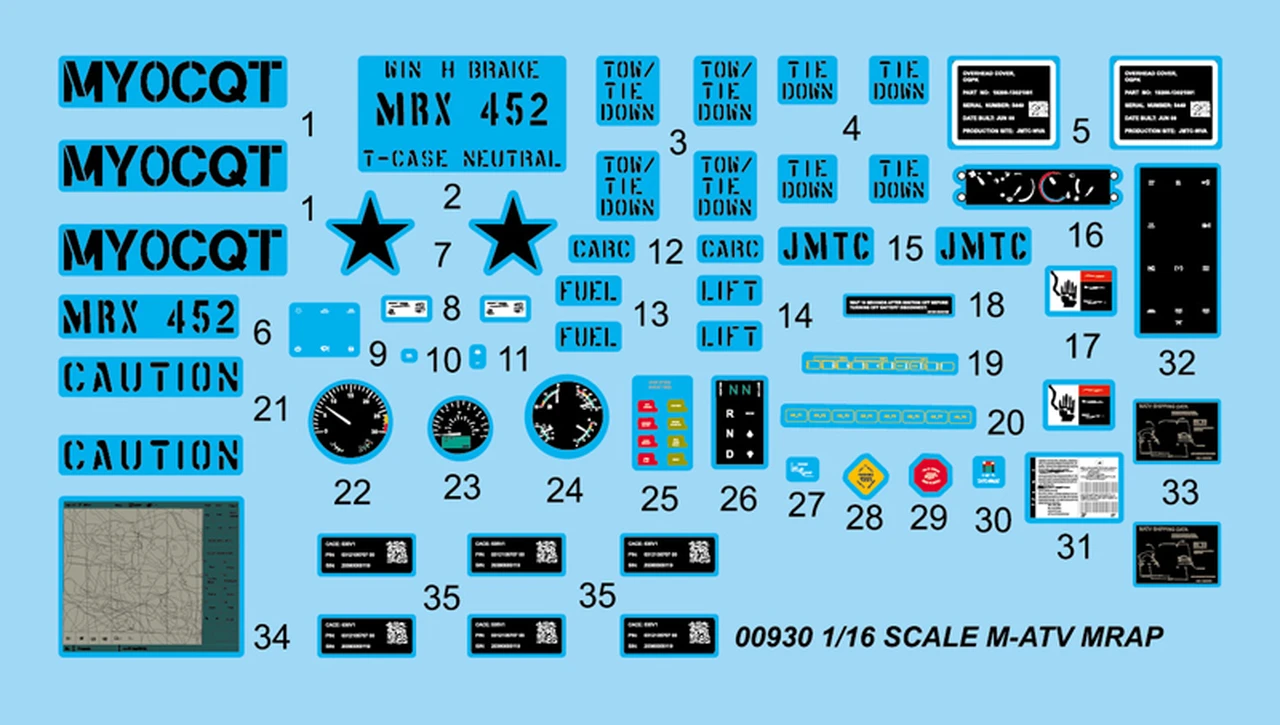 US M-ATV MRAP Vehicle 1/16 Trumpeter - Image 3