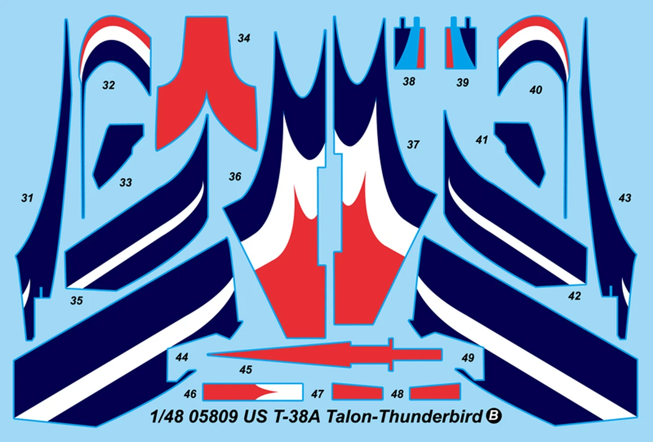 USAF T-38A Talon-Thunderbird 1/48 Trumpeter - Image 2