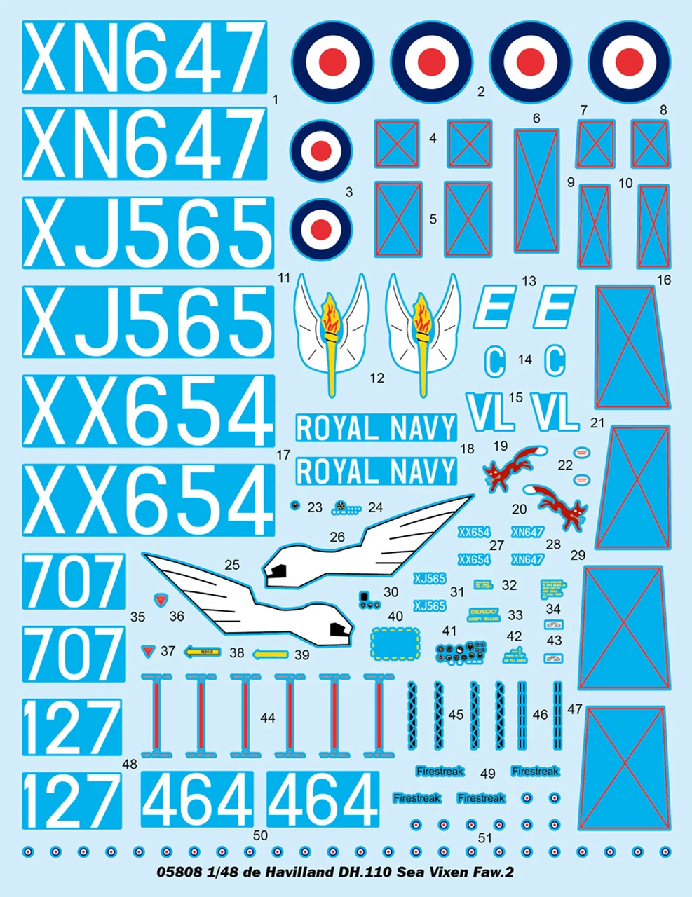 DeHavilland DH.110 Sea Vixen FAW-2 British Fighter 1/48 Trumpeter - Image 14