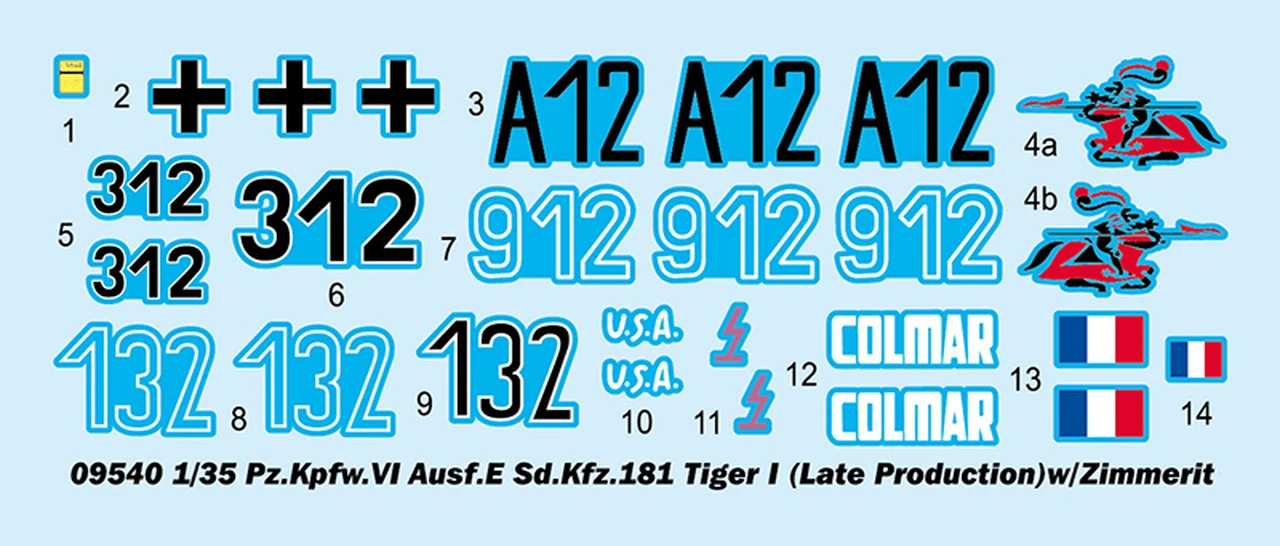 Pz.Kpfw.VI Ausf.E Sd.Kfz.181 Tiger I (Late Production with Zimmerit) 1/35 Trumpeter - Image 14
