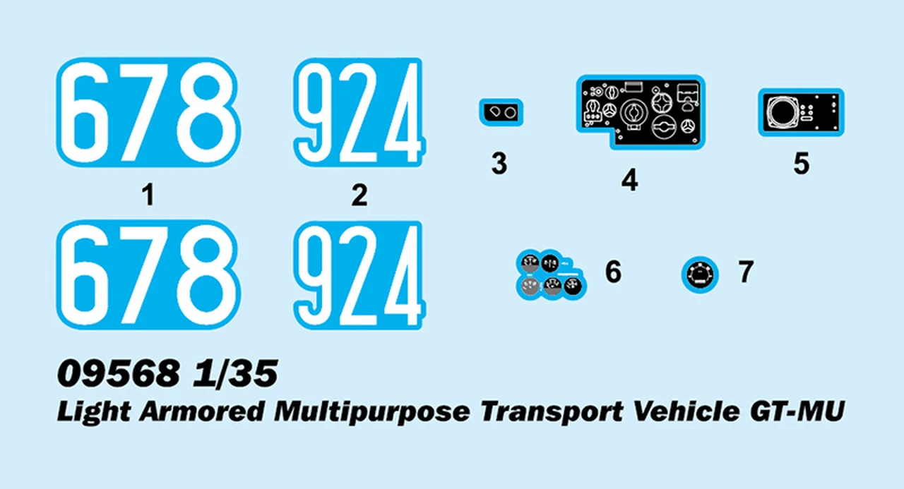 Light Armored Multi-Purpose Transport Vehicle GT-MU 1/35 Trumpeter - Image 2