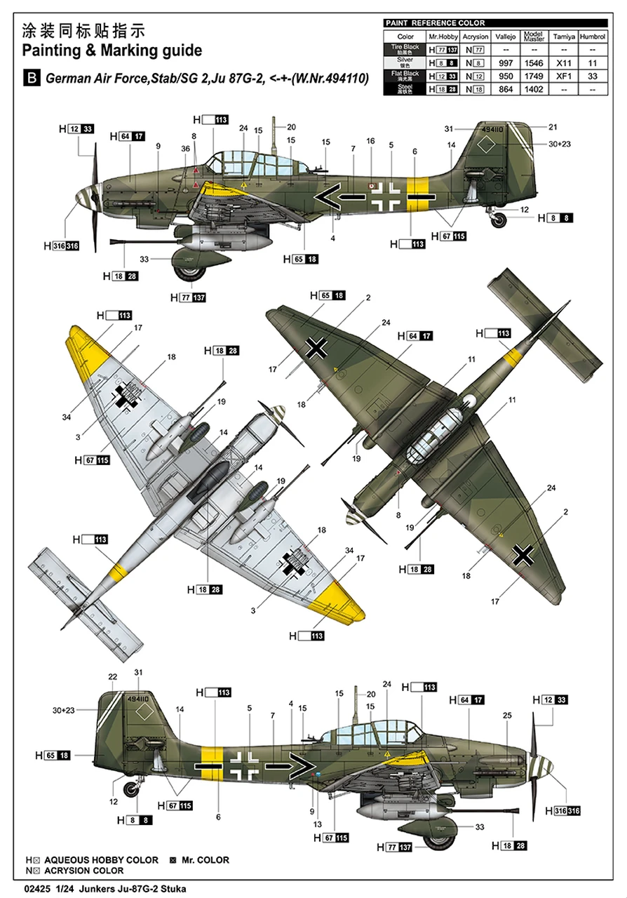 Junkers Ju 87G-2 Stuka 1/24 Trumpeter - Image 5