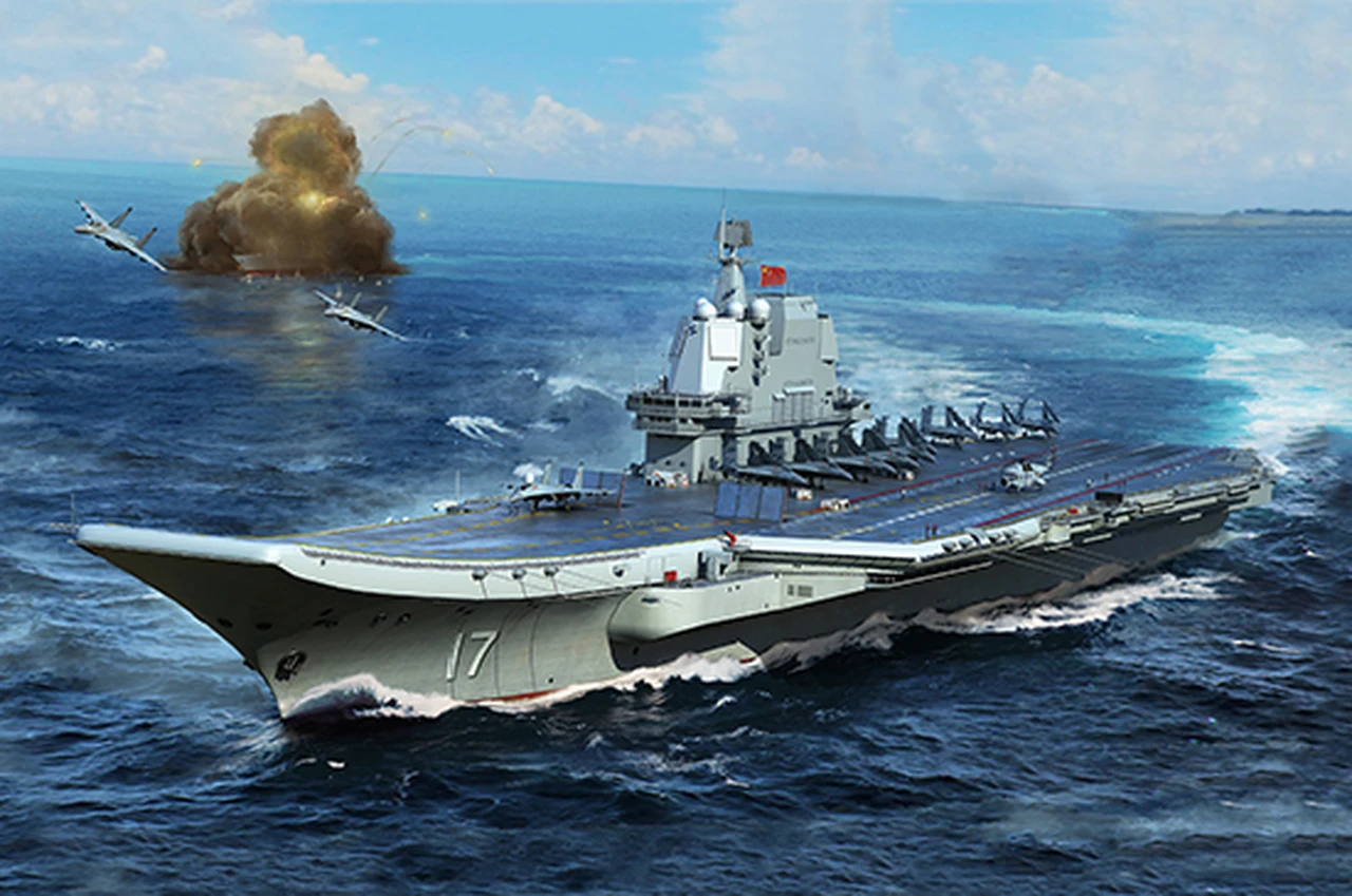 PLA Chinese Navy Type 002 Aircraft Carrier 1/700 Trumpeter
