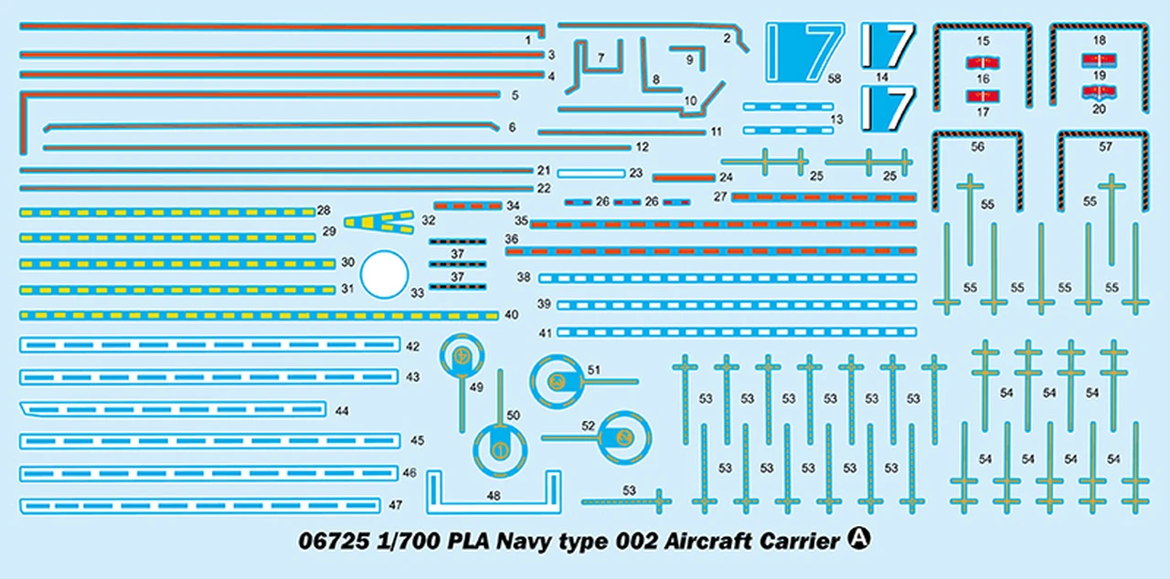 PLA Chinese Navy Type 002 Aircraft Carrier 1/700 Trumpeter - Image 5