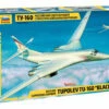 Tupolev Tu-160 Blackjack Russian Supersonic Bomber 1/144 Zvezda