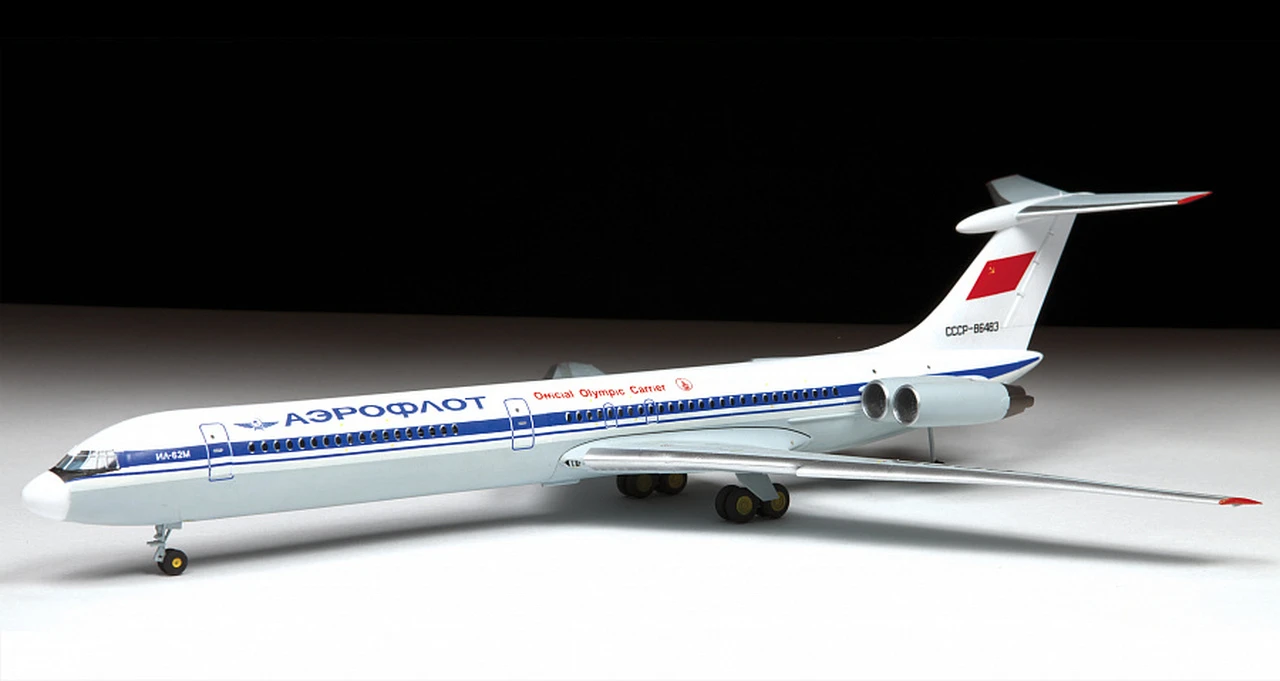 Il-62M Civilian Airliner 1/144 Zvezda - Image 3