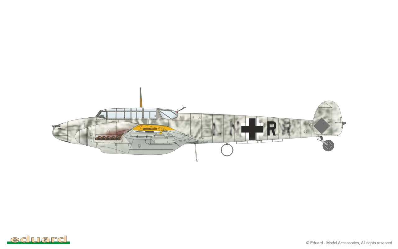 Bf 110F Fighter (Profi-Pack Plastic Kit) 1/48 Eduard - Image 3