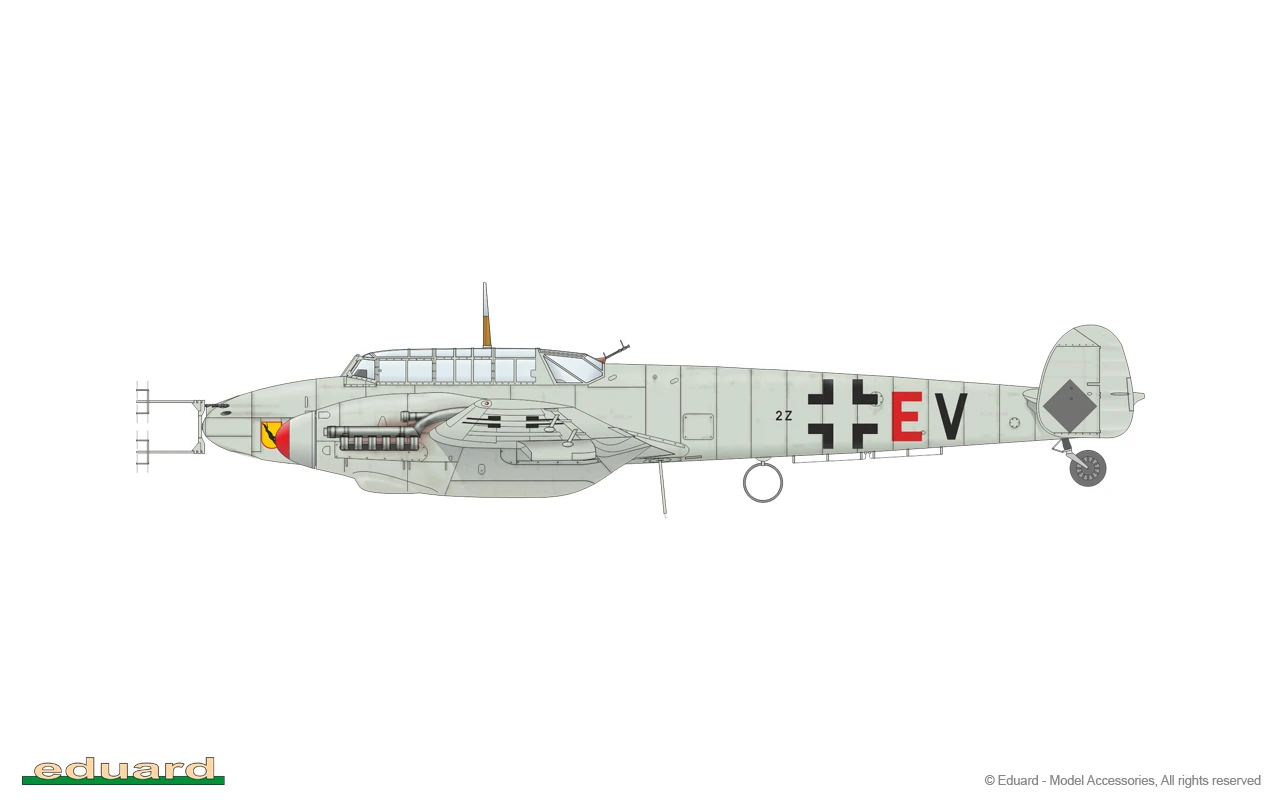 Bf 110F Fighter (Profi-Pack Plastic Kit) 1/48 Eduard - Image 2