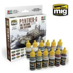 Panther-G Acrylic Colors Set for Interior and Exterior AMMO by Mig Jimenez