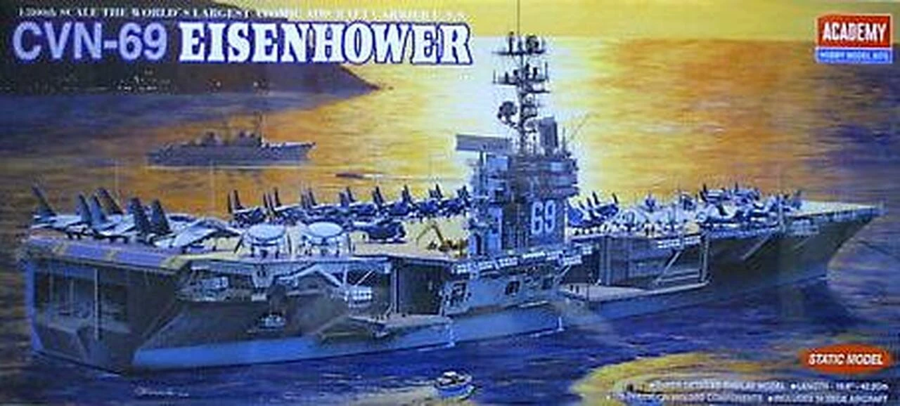 USS CVN-69 Eisenhower Carier 1/800 Academy