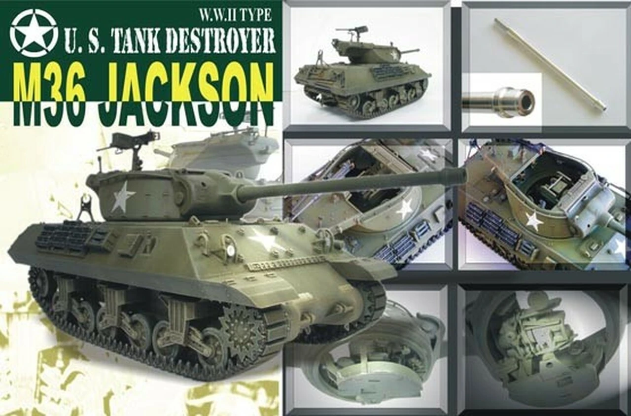 M-36 Jackson WWII Tank Destroyer w/90mm Gun Motor Carriage 1/35 AFV Club