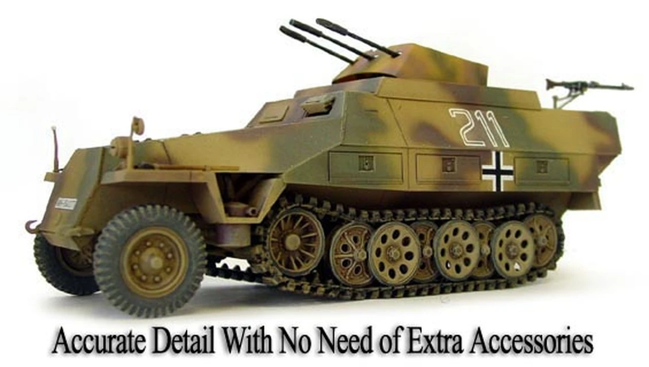 SdKfz 251/21 Ausf D Medium Halftrack w/German MG151 20mm Anti-Aircraft Gun 1/35 AFV Club