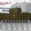 Churchill Mk V British Infantry Tank w/95mm/L23 Howitzer Gun 1/35 AFV Club