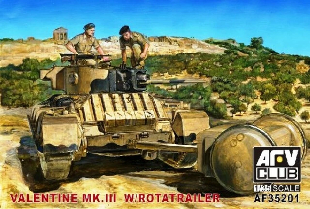 British Mk IIII Valentine Tank w/Rotatrailer 1/35 AFV Club