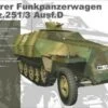 Mittlerer Funkpanzerwagen SdKfz 251/3 Ausf D Armored Halftrack 1/35 AFV Club