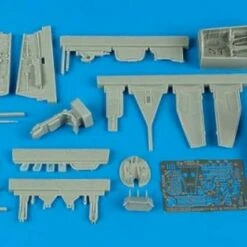 Heinkel He-162A Cockpit Set & Wheel Bay (For TAM) 1/48 Aires