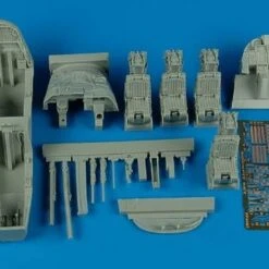 EA-6B Prowler ICAP 2 Late Cockpit Set (For KIN) 1/48 Aires