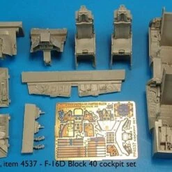 F16D Block 40 Cockpit Set For KIN 1/48 Aires
