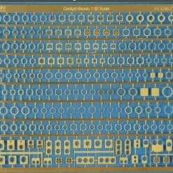 WWI Cockpit Instrument Bezels (PhotoEtch) 1/24 Airscale Model Aircraft Enhancements