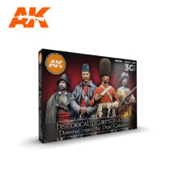 Historical Figures XVI-XVIII Century Acrylic Paint Set (18 Colors) 17ml Bottles AK Interactive