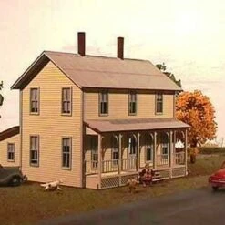 2 Story Farm House HO American Model Builders