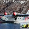 CL-215 Scooper Firefighting Amphibious Aircraft 1/144 A-Model